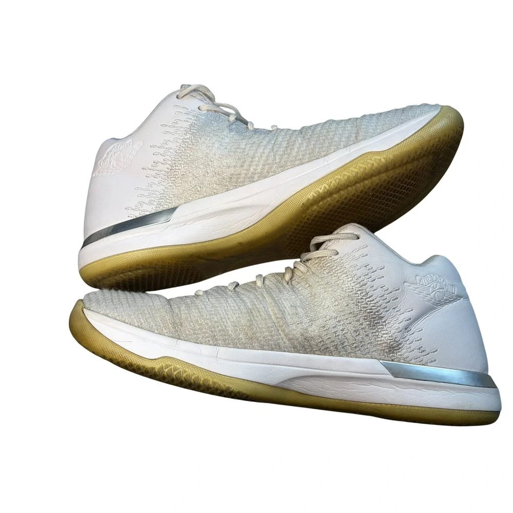 Nike Air‎ Jordan 31 Low Pure Money White Silver Sneaker Size 13 Y2K Streetwear